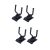 TOYANDONA Ganchos De Metal 4 Uds Gancho De Guitarra Perchas De Plástico Para Ropa Ganchos De Plástico Para Colgar En La Pared Estante De Ropa Pared De Guitarra Tendedero